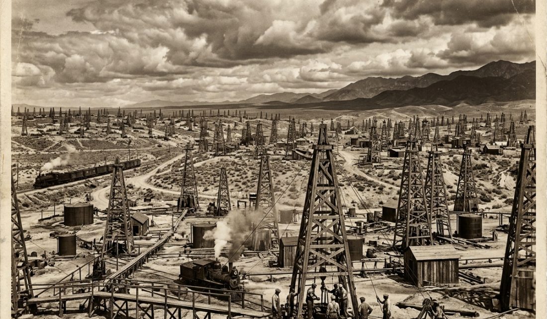 Oil derricks in Bakersfield Oil derricks in Bakersfield